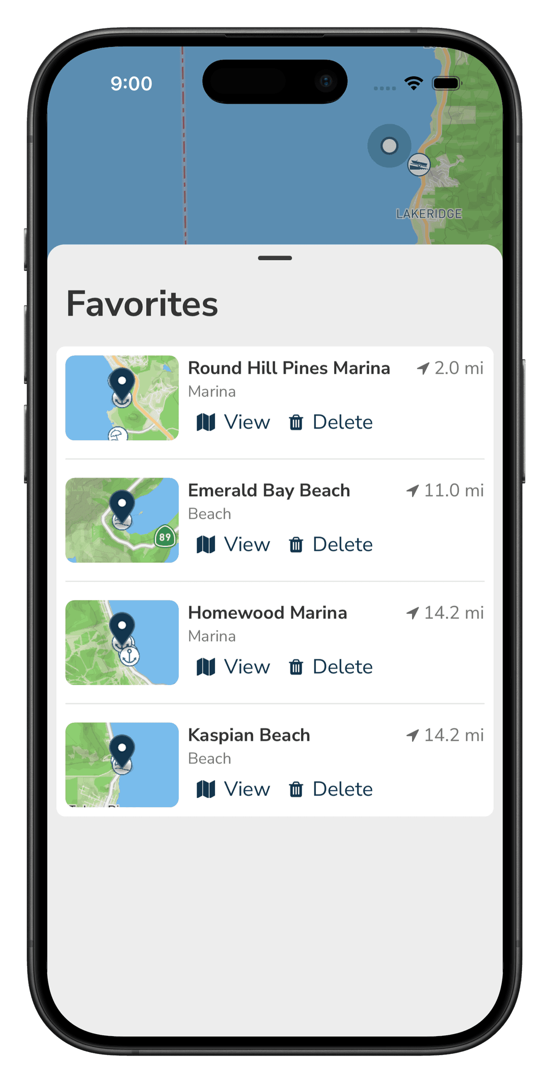 Features screenshots